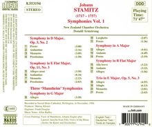 Johann Stamitz (1717-1757): Symphonien Vol.1, CD