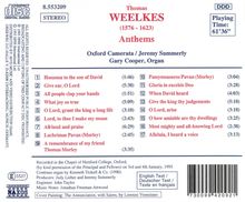 Thomas Weelkes (1575-1623): 17 Anthems, CD