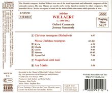 Adrian Willaert (1490-1562): Missa Christus resurgens, CD