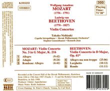 Wolfgang Amadeus Mozart (1756-1791): Violinkonzert Nr.3 G-dur KV 216, CD