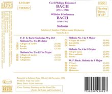 Carl Philipp Emanuel Bach (1714-1788): Symphonien Wq.183 Nr.1-4, CD