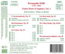 Fernando Sor (1778-1839): Duette f.2 Gitarren Vol.1, CD