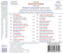 Claudio Monteverdi (1567-1643): Scherzi musicali, CD