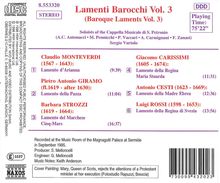 Lamenti Barocchi Vol.3, CD