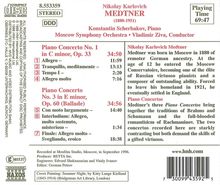 Nikolai Medtner (1880-1951): Klavierkonzerte Nr.1 &amp; 3, CD