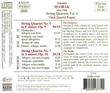 Antonin Dvorak (1841-1904): Streichquartette Vol.6, CD