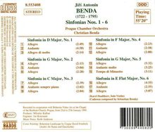 Georg Anton Benda (1722-1795): Symphonien Nr.1-6, CD