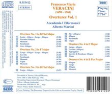Francesco Maria Veracini (1690-1768): Sämtliche Ouvertüren &amp; Konzerte Vol.1, CD