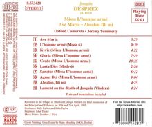 Josquin Desprez (1440-1521): Missa "L'homme arme sexti toni", CD