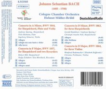 Johann Sebastian Bach (1685-1750): Cembalokonzerte BWV 1044,1057,1063, CD