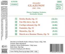 Alexander Glasunow (1865-1936): Stenka Rasin op.13, CD