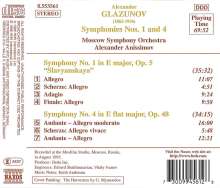 Alexander Glasunow (1865-1936): Symphonien Nr.1 &amp; 4, CD