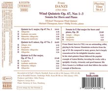 Franz Danzi (1763-1826): Bläserquintette op.67 Nr.1-3, CD