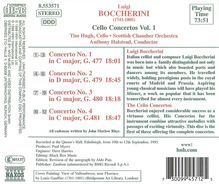 Luigi Boccherini (1743-1805): Cellokonzerte Vol.1, CD