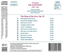 Alexander Glasunow (1865-1936): Der König der Juden op.95, CD