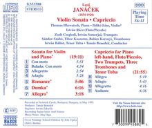 Leos Janacek (1854-1928): Sonate für Violine &amp; Klavier, CD
