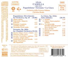 Alfredo Casella (1883-1947): Divertimento op.65 "Paganiniana", CD