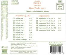 Gabriel Faure (1845-1924): Preludes Nr.1-9, CD