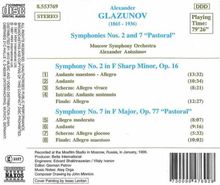 Alexander Glasunow (1865-1936): Symphonien Nr.2 &amp; 7, CD