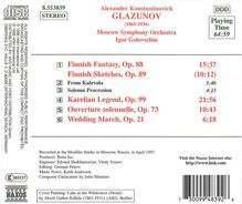 Alexander Glasunow (1865-1936): Finnische Fantasie op.88, CD