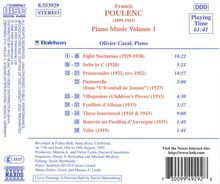 Francis Poulenc (1899-1963): Klavierwerke Vol.1, CD