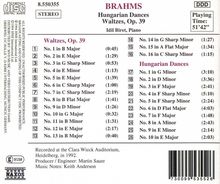 Johannes Brahms (1833-1897): Walzer op.39 Nr.1-16, CD