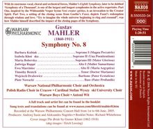 Gustav Mahler (1860-1911): Symphonie Nr.8, 2 CDs