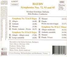 Joseph Haydn (1732-1809): Symphonien Nr.72,93,95, CD