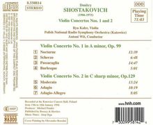 Dmitri Schostakowitsch (1906-1975): Violinkonzerte Nr.1 &amp; 2 (opp.99 &amp; 129), CD