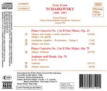 Peter Iljitsch Tschaikowsky (1840-1893): Klavierkonzerte Nr.1 &amp; 3, CD