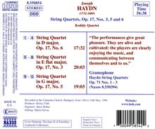 Joseph Haydn (1732-1809): Streichquartette Nr.27,29,30 (op.17 Nr.3,5,6), CD