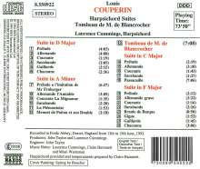 Louis Couperin (1626-1661): Cembalosuiten C-dur,D-dur,F-dur,a-moll, CD