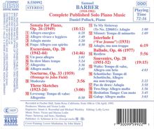 Samuel Barber (1910-1981): Klaviersonate op.26, CD