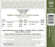 Christoph Willibald Gluck (1714-1787): Orpheus &amp; Eurydike, 2 CDs