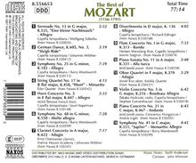 Best of Mozart, CD