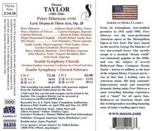 Deems Taylor (1885-1966): Peter Ibbetson op.20, 2 CDs