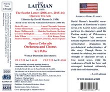 Lori Laitman (geb. 1955): The Scarlet Letter, 2 CDs
