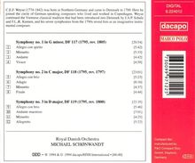 Christoph Ernst Friedrich Weyse (1774-1842): Symphonien Nr.1-3, CD