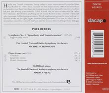 Poul Ruders (geb. 1949): Symphonie Nr.2 "Symphony and Transformation", CD