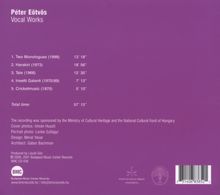 Peter Eötvös (1944-2024): Vokalwerke, CD