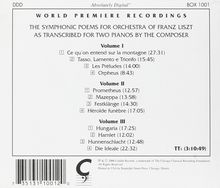 Franz Liszt (1811-1886): Sämtliche Symphonische Dichtungen für 2 Klaviere, 3 CDs