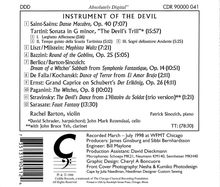 Rachel Barton Pine - Instrument of the Devil, CD