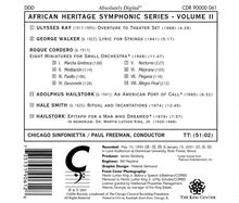 African Heritage Symphonic Series Vol.2, CD