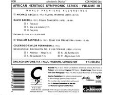 African Heritage Symphonic Series Vol.3, CD