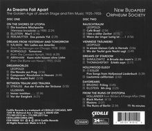 As Dreams fall apart - The Golden Age of Jewish Stage and Film Music 1925-1955, 2 CDs