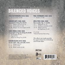 Black Oak Ensemble - Silenced Voices, CD