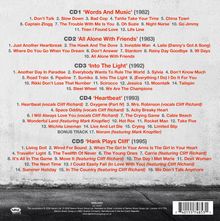 CD1 'Words And Music' (1982): Titel wie "Don’t Talk" und "Life Line". CD5 'Hank Plays Cliff' (1995): "Summer Holiday".