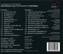 Fay Claassen (geb. 1969): Two Portraits Of Chet Baker, 2 CDs