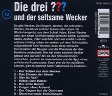 Die drei ??? (Folge 012) und der seltsame Wecker, CD