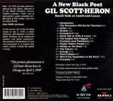 Gil Scott-Heron (1949-2011): Small Talk At 125th and Lenox, CD